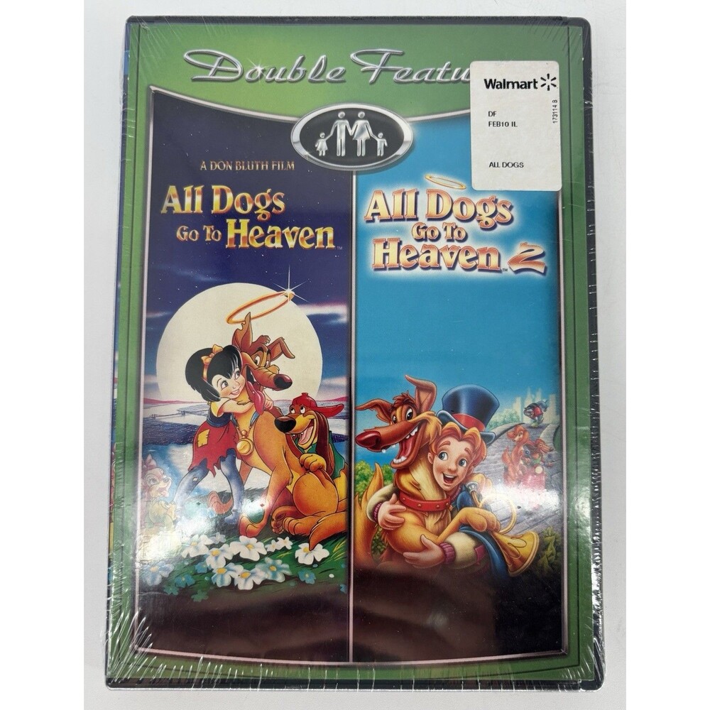 All Dogs Go To Heaven Parts 1 & 2 Double Feature DVD Brand New Sealed